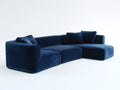 Ecksofa Stoff 315x205x72 cm - tiefblau - kompakte Wohnlandschaft für Wohnzimmer