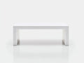Couchtisch Marmoroptik 120x58x39 cm - weiß - rechteckige Brückenform für Wohnzimmer